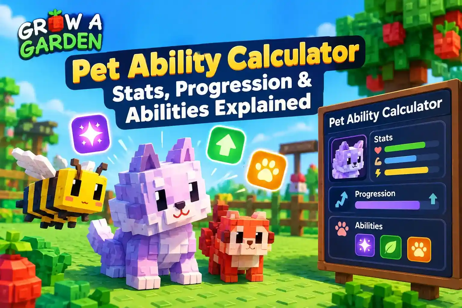 Grow a Garden Pet Calculator Explained (Ability, Stats & Progression)