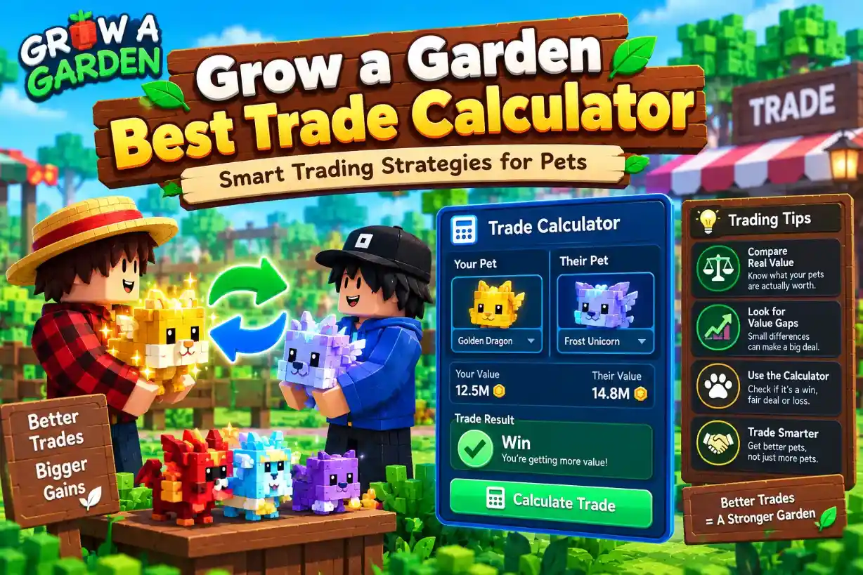 Grow a Garden Best Trade Calculator
